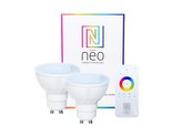 Chytrá WiFi žárovka LED GU10  3.5W RGBW IMMAX NEO 07006BD 2ks + dálkový ovladač