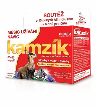 Cemio Cemio Kamzík kolagen na klouby 60 kapslí + 30 kapslí