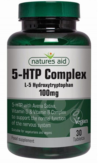 Natures Aid 5-HTP Complex 100 mg (L-5 Hydroxytryptofan) 30 tablet