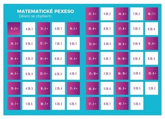 Pexeso Matematika dělení se zbytkem