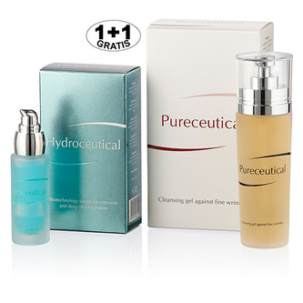 Herb Pharma Hydroceutical - biotechnologické sérum 30 ml + Pureceutical - čisticí gel 125 ml (1 + 1 zdarma)