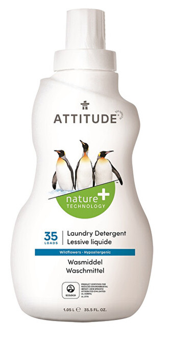 ATTITUDE Nature+ Prací gel ATTITUDE s vůní lučních květin 1050 ml (35 pracích dávek)