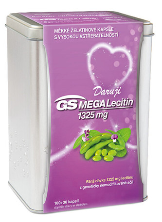 GreenSwan GS Megalecitin 1325, 130 kapslí v plechové krabičce