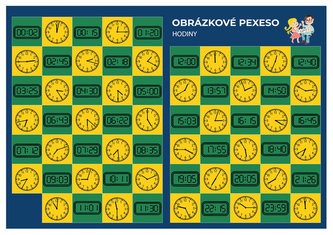 Pexeso Matematika Hodiny