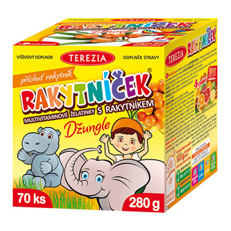 Terezia Company Rakytníček multivitamínové želatinky s rakytníkem Džungle 70 ks