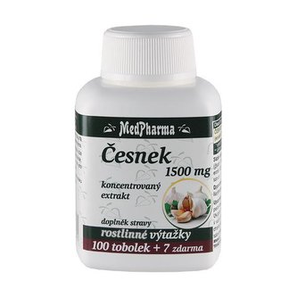 MedPharma Česnek 1500 mg 100 tob. + 7 tob. ZDARMA