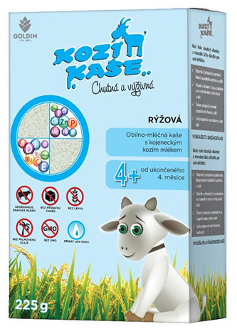 GOLDIM Kozí kaše Rýžová 225 g