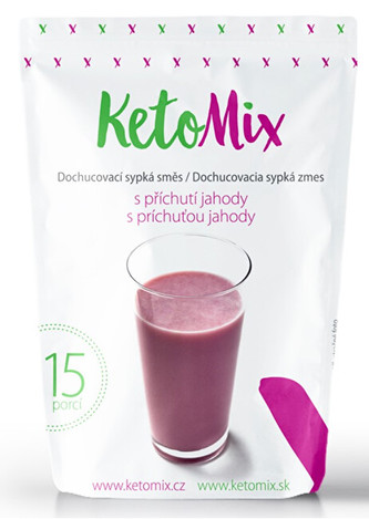 KetoMix Příchuť ke koktejlu - jahoda 45 g