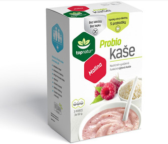 Topnatur Probio kaše Malina 3 x 60 g