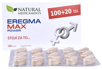Natural Medicaments Eregma MAX power 100 tbl. + 20 tbl. ZDARMA