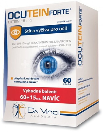 Simply You Ocutein FORTE Lutein 15 mg Da Vinci Academia 60 + 15 tobolek
