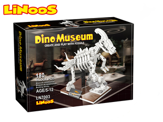 LiNooS stavebnice 180ks skelet dinosaurus Hadrosaurus v krabičce