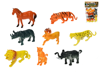 Zvířátko safari 10-15cm 8ks v sáčku