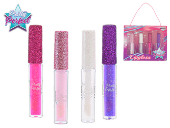 Pretty Perfect sada třpytivých lesků na rty 4ks v kabelce