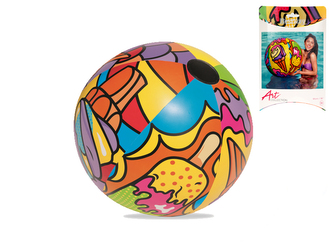 Míč nafukovací 91cm barevný v krabičce
