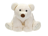 Lední medvěd plyšový 37cm sedící 0m+ v sáčku