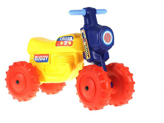 Odrážedlo Cross žluté max.50kg 18m+