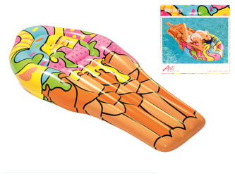 Lehátko nafukovací zmrzlina 188x95cm 2komory  v krabičce