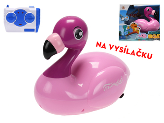 R/C plameňák 20cm 2.4GHz plná funkce na baterie v krabičce