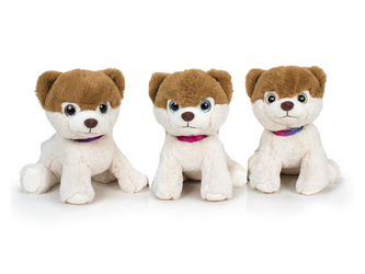 Pes Pompom plyšový 22cm sedící 0m+