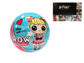 Míč 14cm panenka WOW \"amazing dolls\" 10m+ 12ks v PDQ