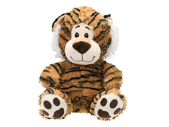 Zvířátko safari plyšové 35cm sedící 0m+ tygr v sáčku