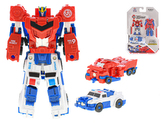 Auto/robot 10cm 2v1 magnetické 2ks v blisteru