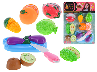 Krájecí ovoce/zelenina 7ks s deskou a nožem na kartě