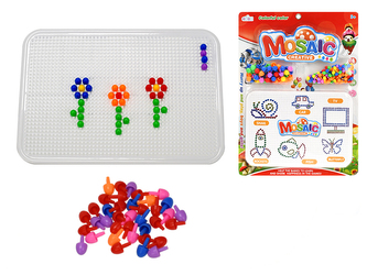 Kreativní mozaika 28x20cm s kloboučky na kartě