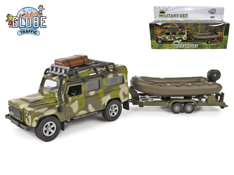 Land Rover 27cm kov zpětný chod s přívěsem a lodí v krabičce