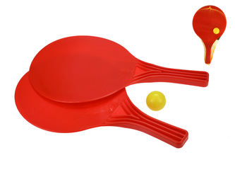 Pálky plážové 37,5cm 2ks s míčkem 4cm v síťce