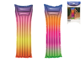 Lehátko nafukovací 183x69cm duhové max.90kg v sáčku