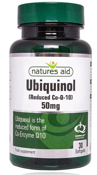 Natures Aid Ubiquinol - 50 mg (redukovaný koenzym Q10) cps.30