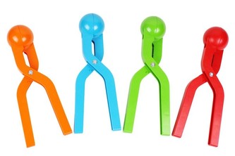 Tvořítko na sněhové koule plast 3 barvy 12x33x7 cm