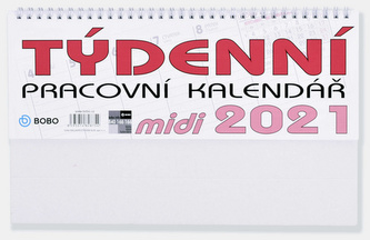 Pracovní Midi kalendář týdenní - stolní kalendář 2021