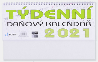 Daňový týdenní kalendář - stolní kalendář 2021