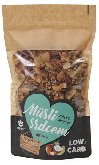 Topnatur Müsli srdcem Paleo & Kokos Low Carb 350 g