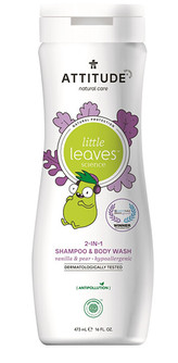 ATTITUDE Dětské tělové mýdlo a šampon (2 v 1) ATTITUDE Little leaves s vůní vanilky a hrušky 473 ml