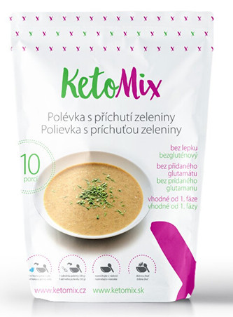 KetoMix Proteinová polévka 300 g (10 porcí) - s příchutí zeleniny