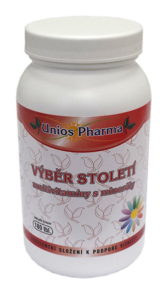 Unios Pharma Výběr století - multivitamíny s minerály 180 tbl.