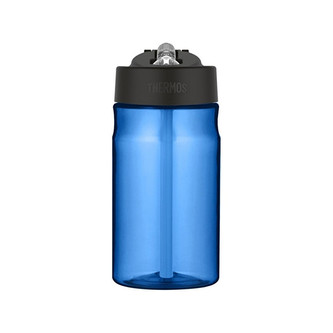 Thermos Dětská hydratační láhev s brčkem - modrá 350 ml