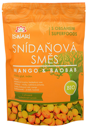 Iswari BIO Snídaňová směs Mango-Baobab 800 g