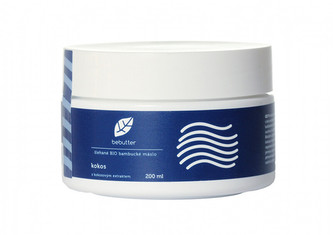 Bebutter Bebutter Šlehané Bio bambucké máslo kokos s kokosovým extraktem 200 ml