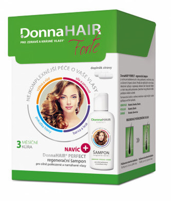 Simply You DonnaHAIR FORTE 3 měsíční kúra 90 tobolek + šampon 100 ml