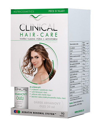 Clinical Clinical Hair-care 90 tobolek + Arganový olej ZDARMA