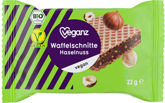 Veganz Oříšková vafle, Bio 22 g