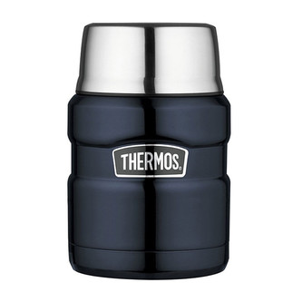 Thermos Style Termoska na jídlo se skládácí lžící a šálkem - tmavě modrá 470 ml Thermos Style Termoska na jídlo se skládácí lžící a šálkem - tmavě modrá 470 ml