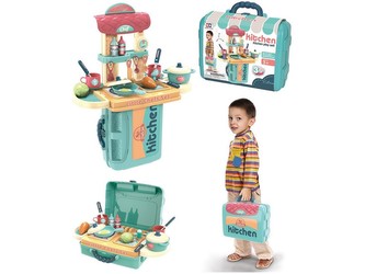 Kuchyň s příslušenstvím  v kurfu, 22x27x10cm