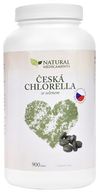 Natural Medicaments Česká chlorella se selenem 900 tbl.