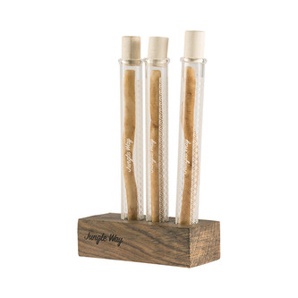 Jungle Way Tři zubní kartáčky sewak s pouzdry a stojánkem